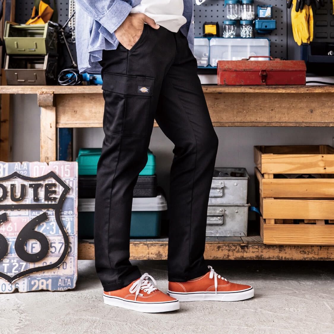 Dickies】T/Cストレッチオールドスタイルカーゴ|コーコス信岡公式通販