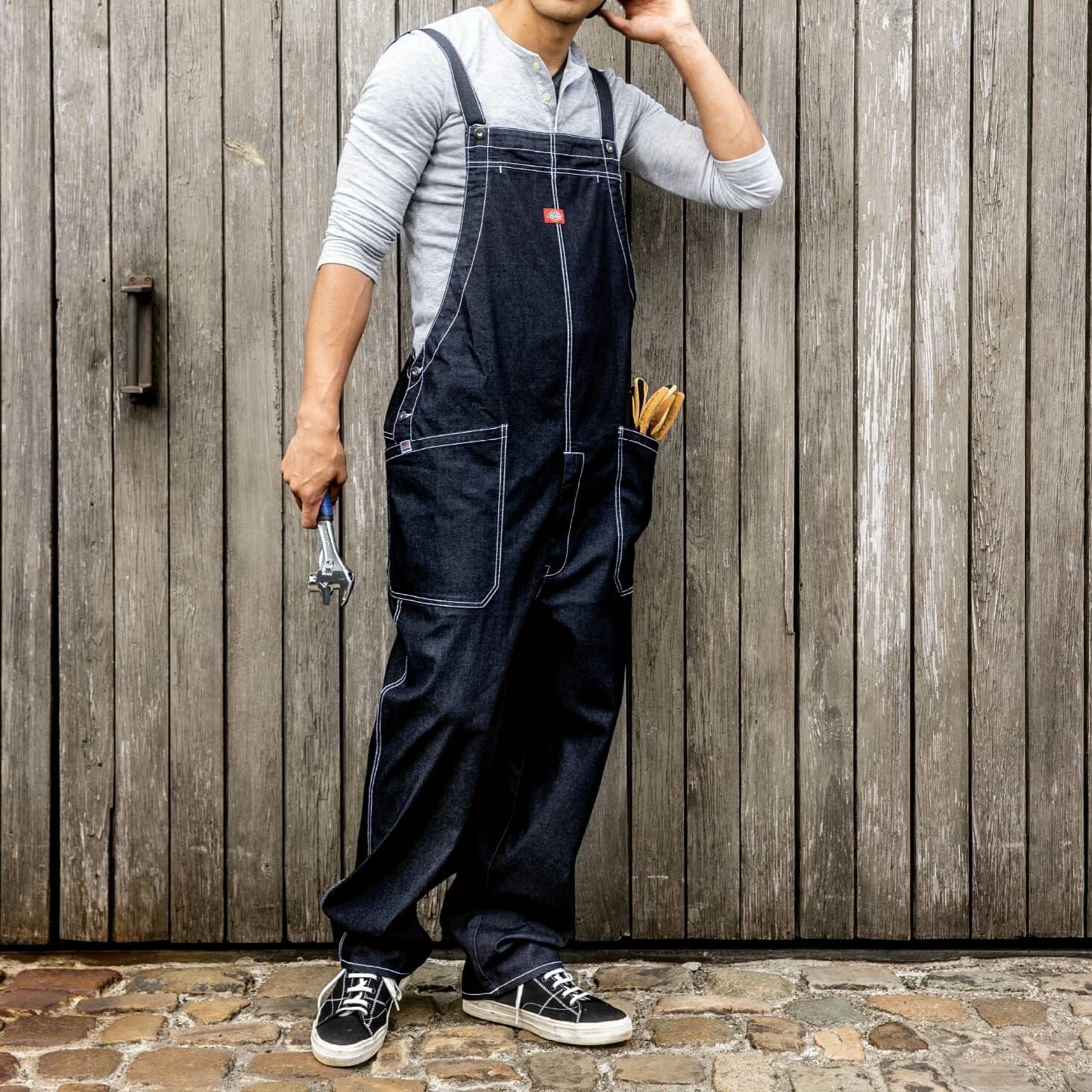 D-709 【Dickies】ストレッチデニムサロペット | コーコス信岡公式通販