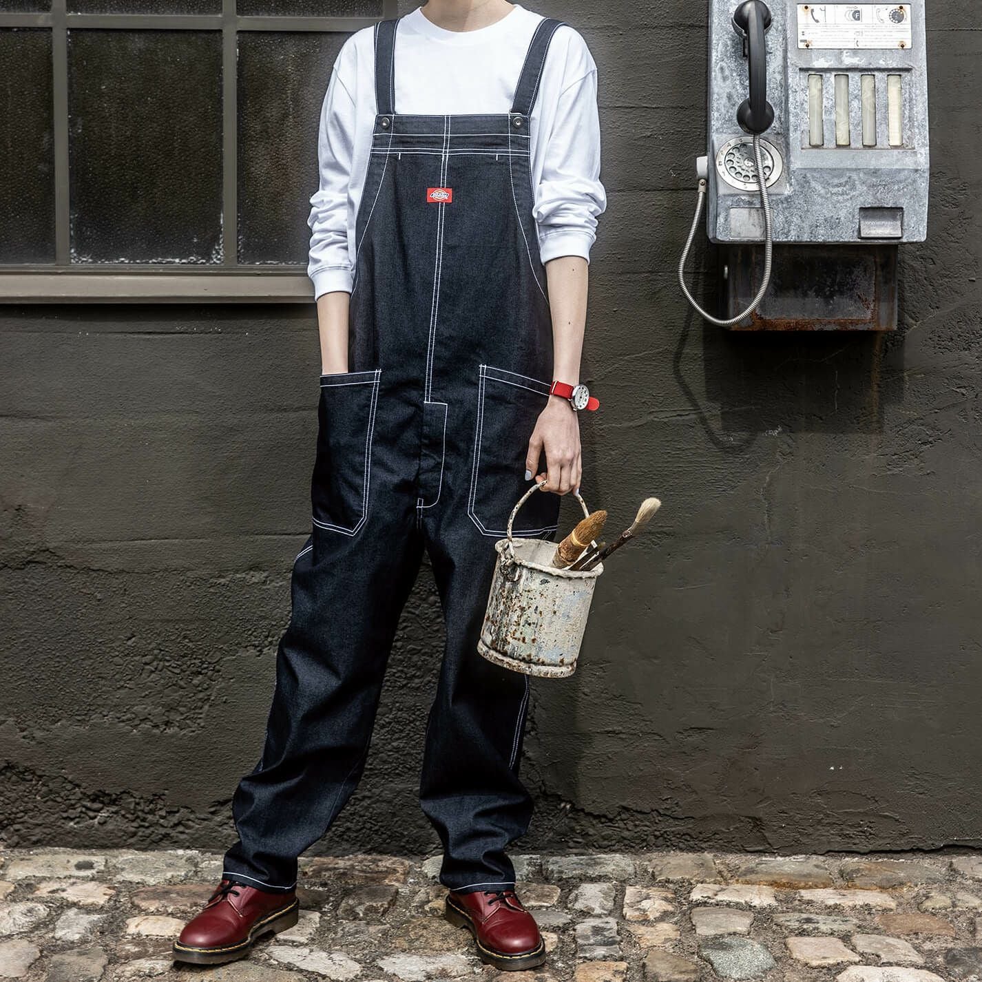 D-709 【Dickies】ストレッチデニムサロペット | コーコス信岡公式通販