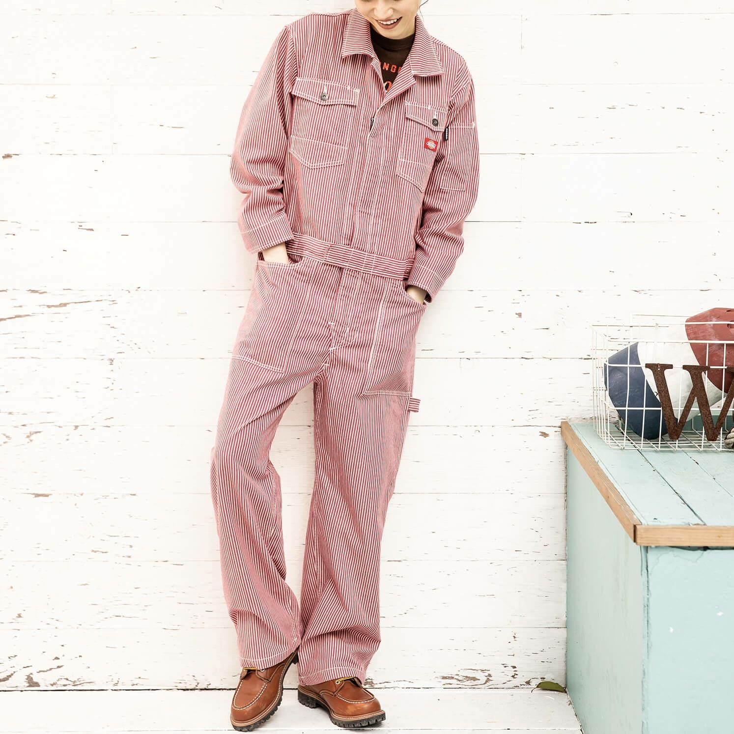 D-716 【Dickies】ストレッチヒッコリーつなぎ | コーコス信岡公式通販
