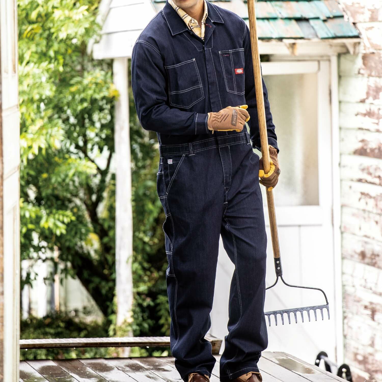 D-756 【Dickies】CORDURAストレッチデニムつなぎ | コーコス信岡公式通販