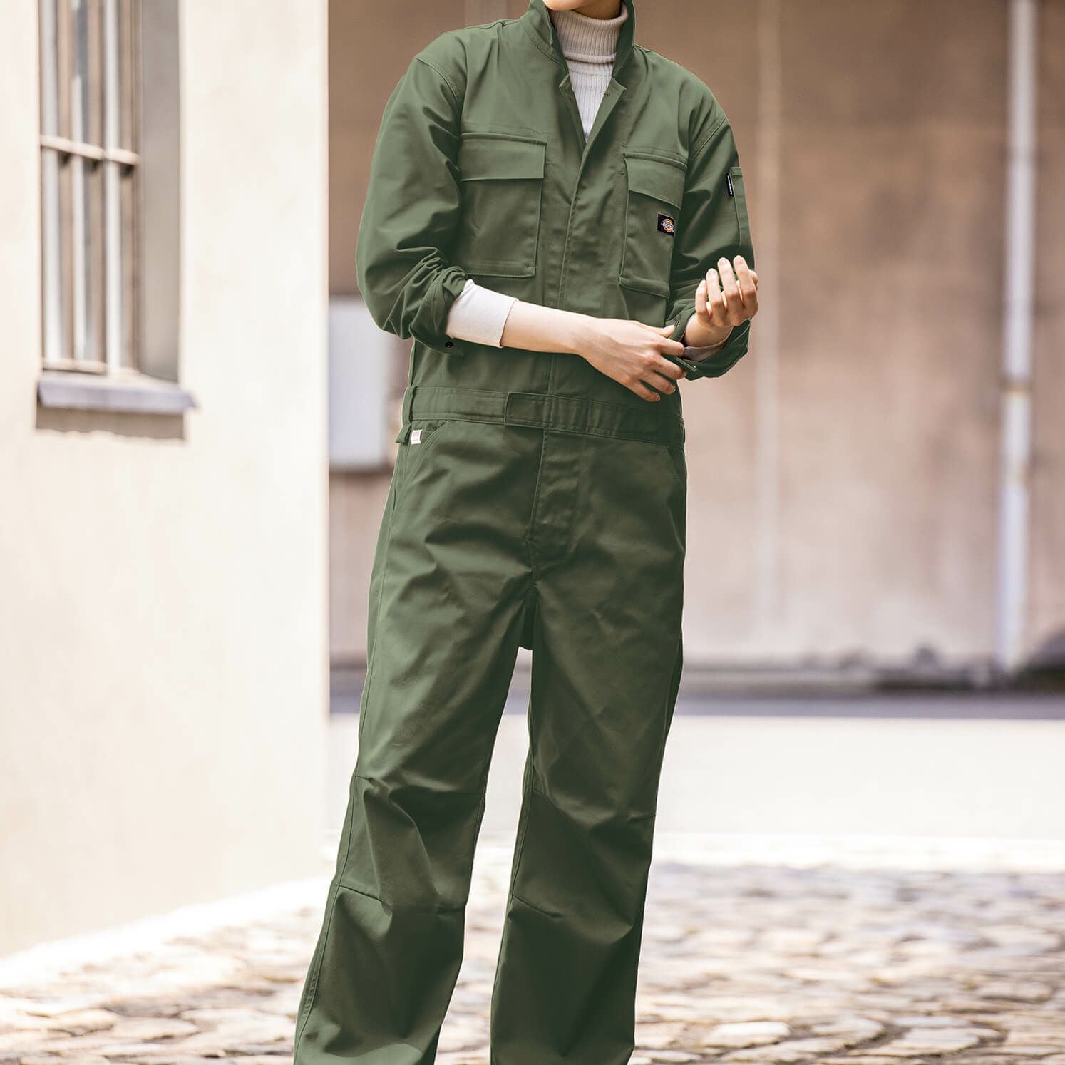 Dickies Rat Fink カバーオール・つなぎ ダークグリーン D-766 【Dickies】T/Cストレッチつなぎ | コーコス信岡公式通販