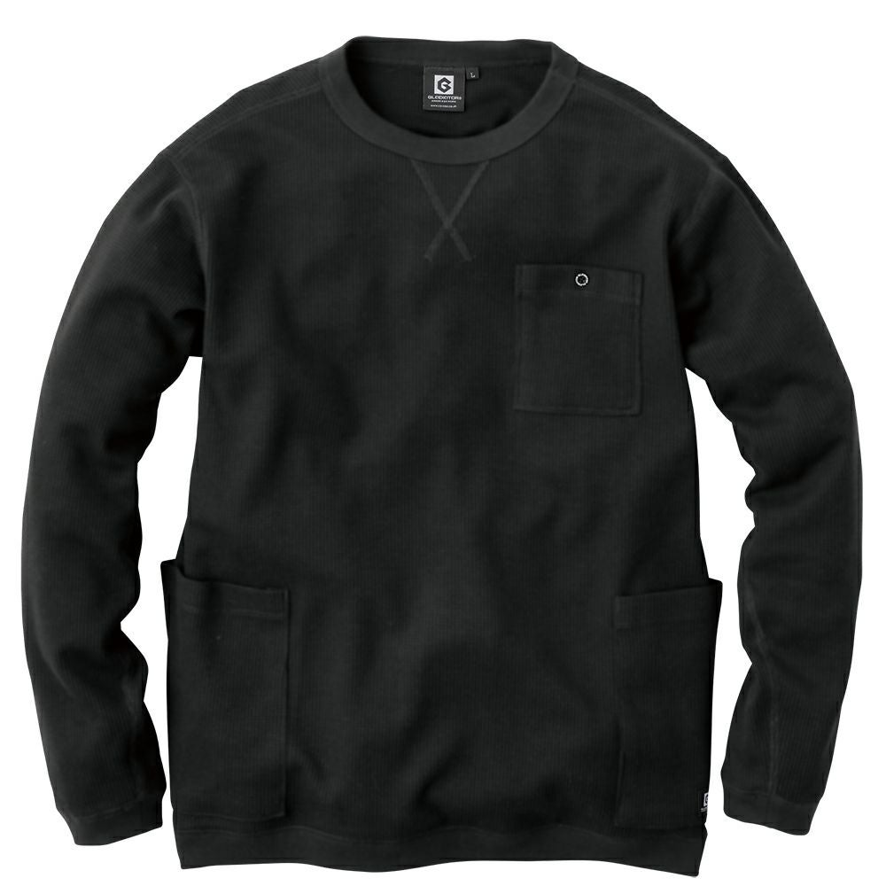ゴルゴ72PEARLY GATES ストライプタートルネックシャツ 5号 GLADIATOR】薄地ワッフル素材5ポケットTシャツ長袖|コーコス信岡公式通販