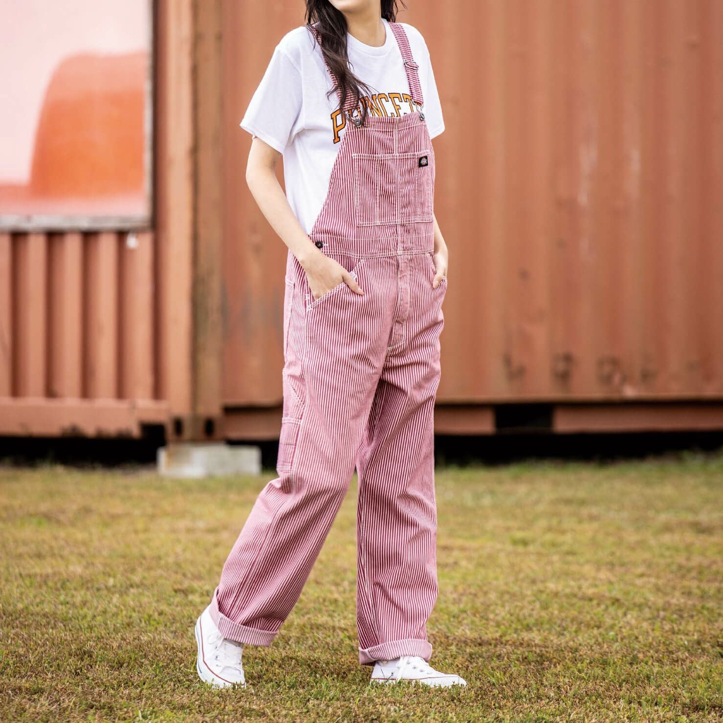 Dickies】ストレッチヒッコリーオーバーオール|コーコス信岡公式通販