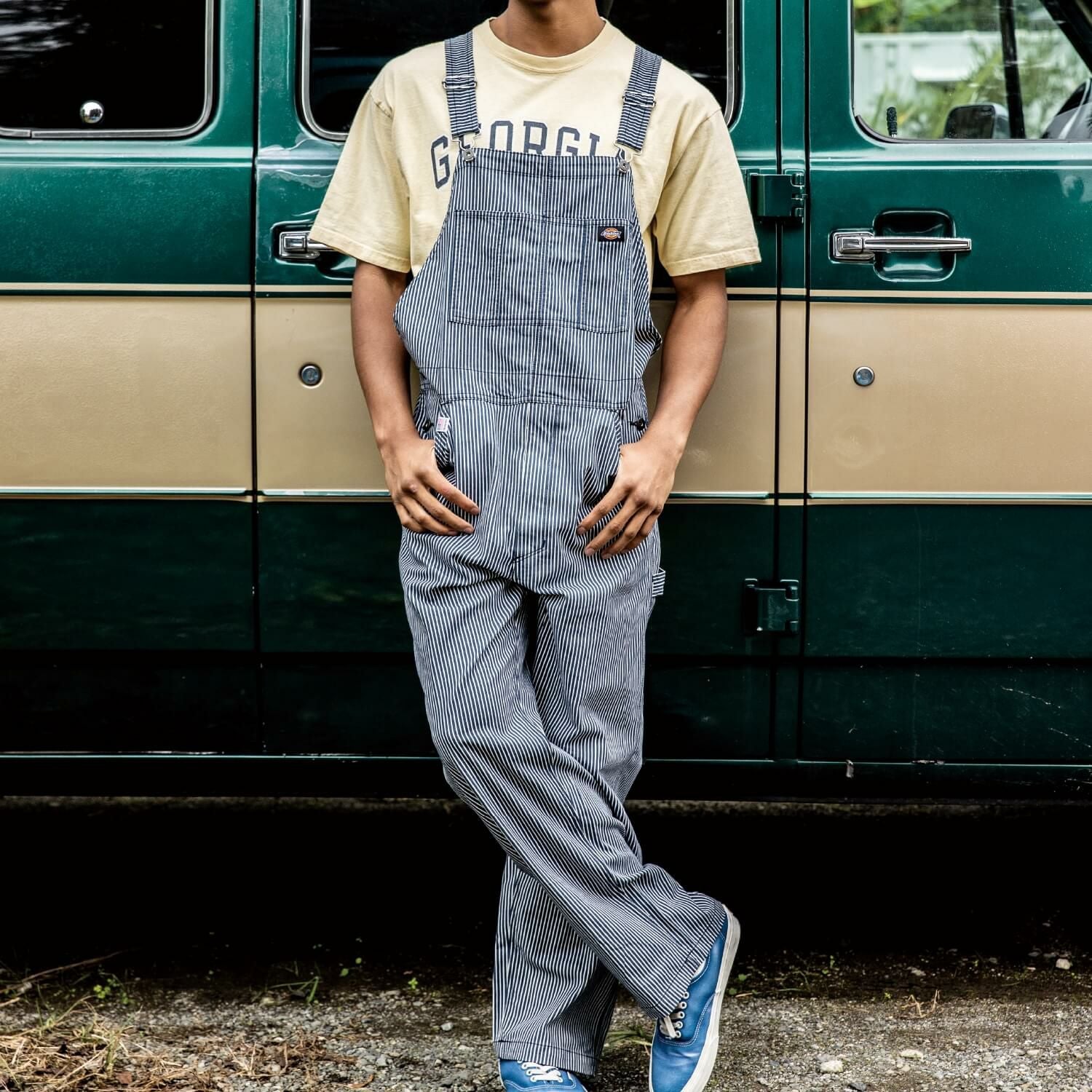 Dickies】ストレッチヒッコリーオーバーオール|コーコス信岡公式通販
