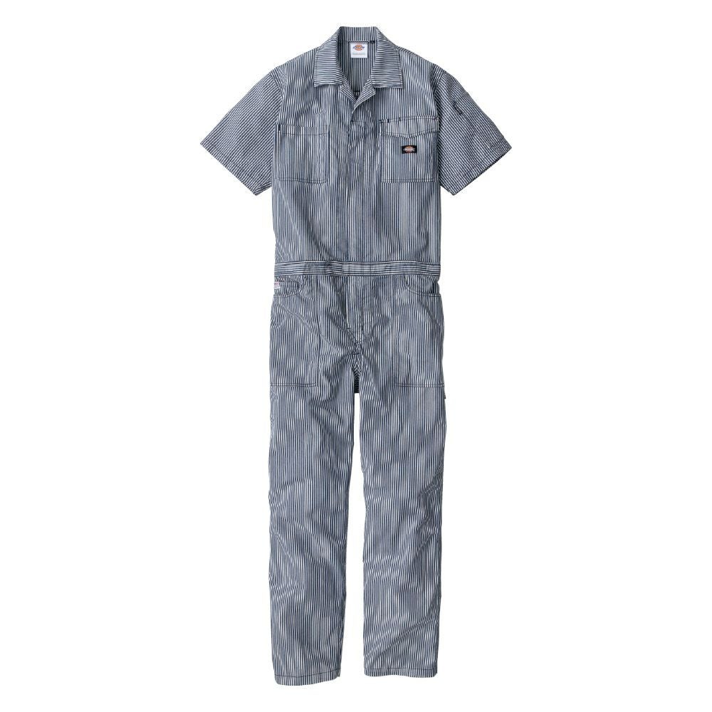 Dickies】ストレッチヒッコリー半袖ライトつなぎ|コーコス信岡公式通販