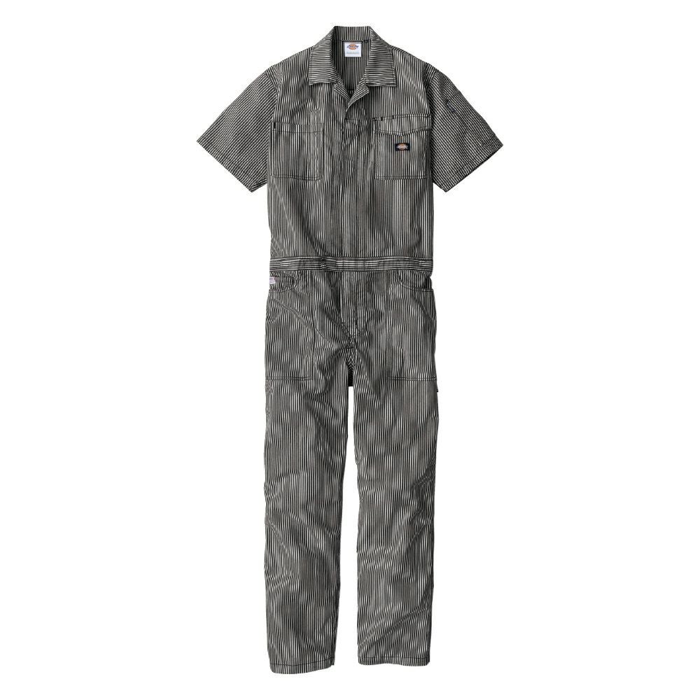 Dickies】ストレッチヒッコリー半袖ライトつなぎ|コーコス信岡公式通販