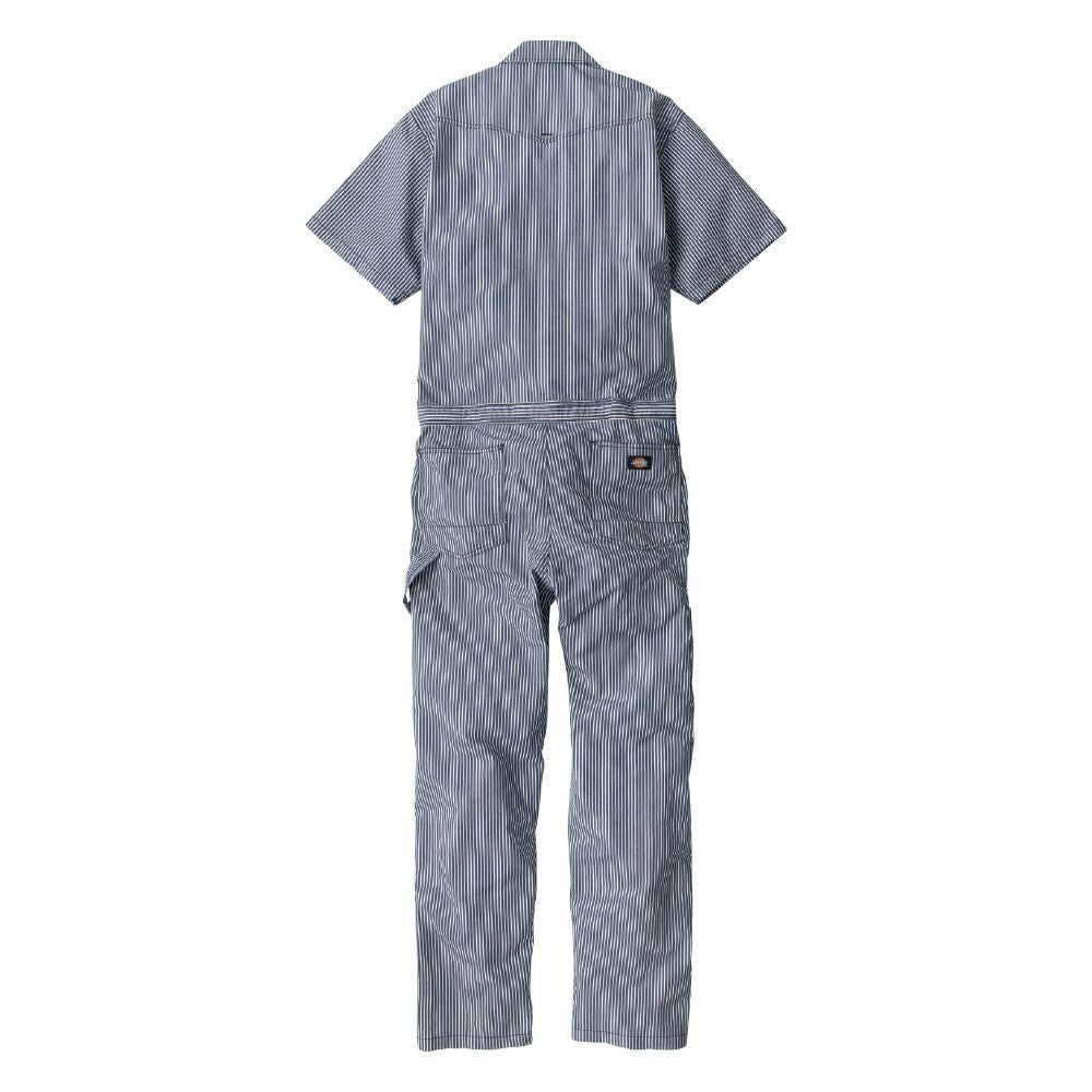 Dickies】ストレッチヒッコリー半袖ライトつなぎ|コーコス信岡公式通販
