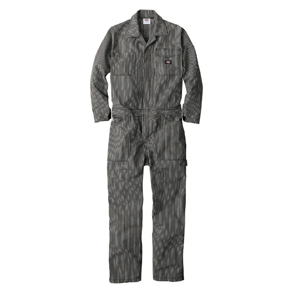 D-7106 【Dickies】ストレッチヒッコリー長袖ライトつなぎ | コーコス