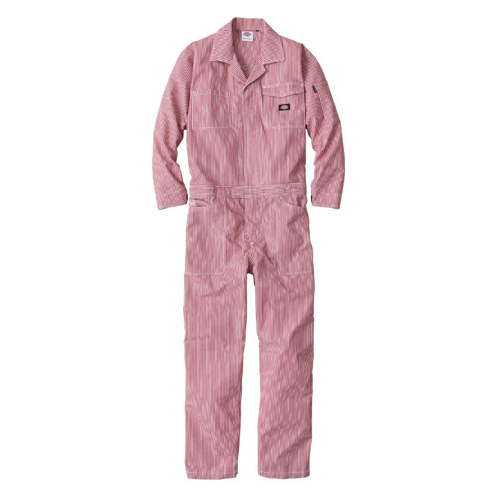D-7106 【Dickies】ストレッチヒッコリー長袖ライトつなぎ | コーコス