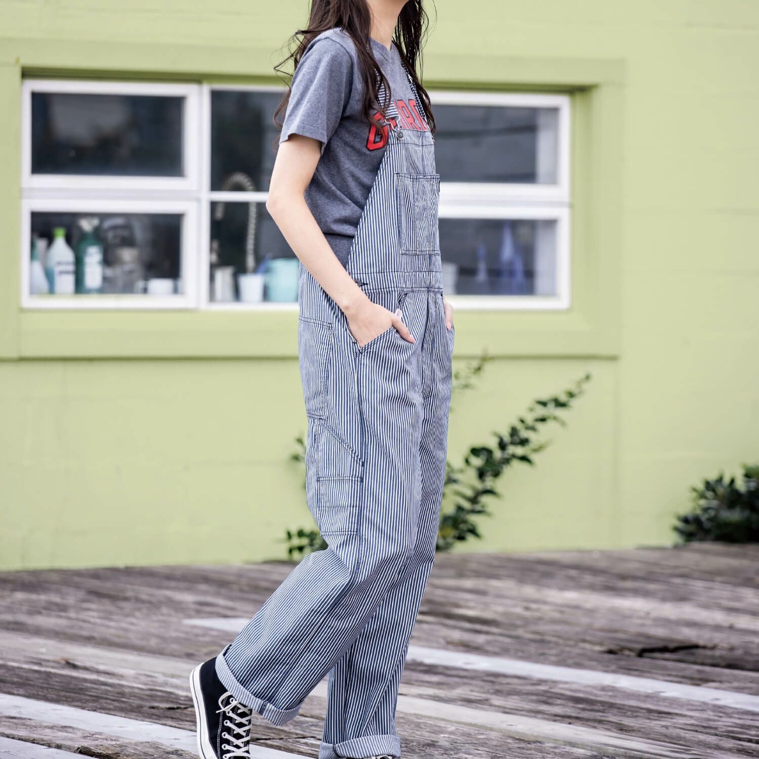 Dickies】ストレッチヒッコリーライトオーバーオール|コーコス信岡公式通販