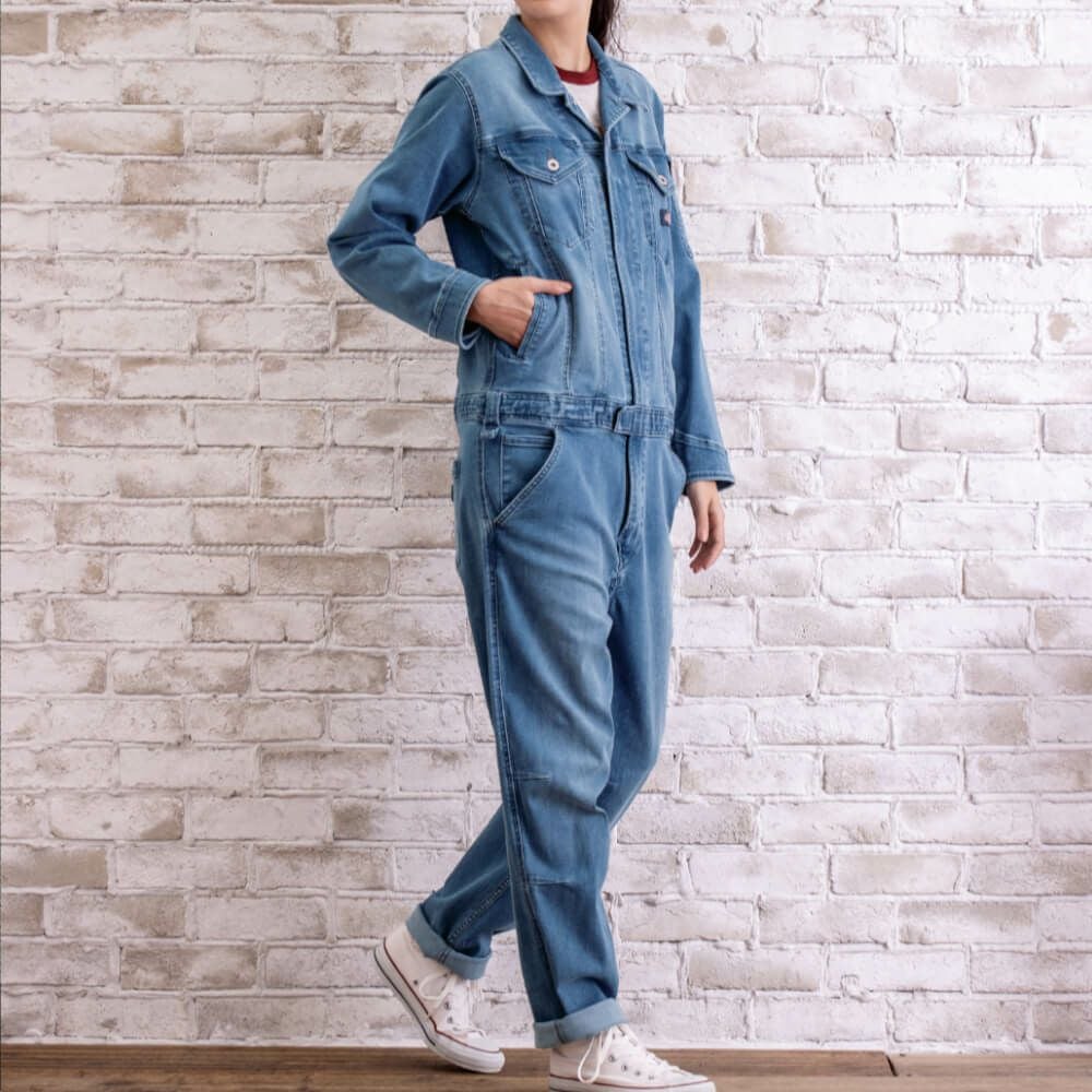 D-686 【Dickies】ストレッチシルキーデニムツナギ | コーコス信岡公式通販