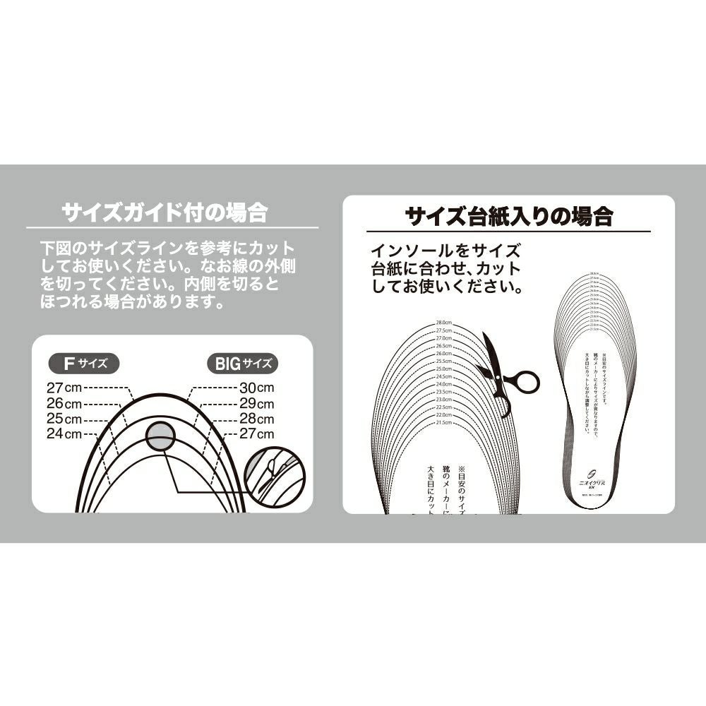 G-224 【ニオイクリアEX】強力消臭インソール超衝撃吸収タイプ