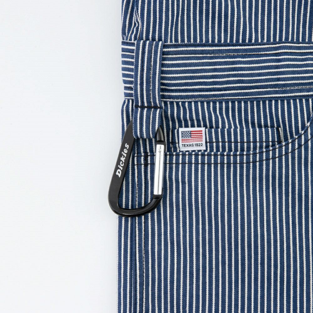 D-7104 【Dickies】ライトヒッコリーストレッチ半袖つなぎショート丈