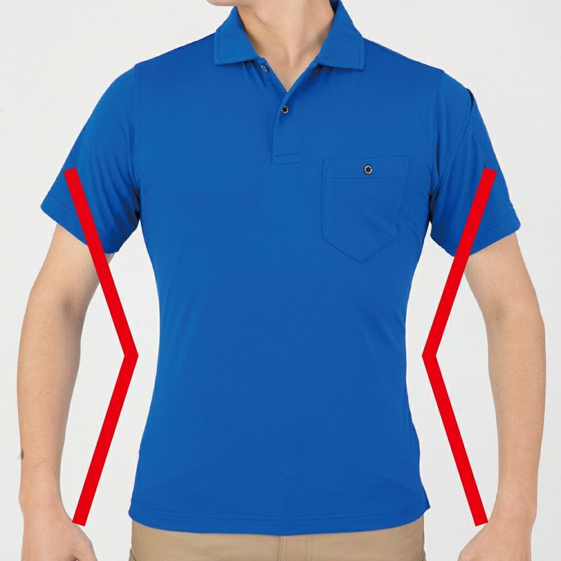 Ｘラインシルエットでスッキリ見せる(SS～LLのみ)