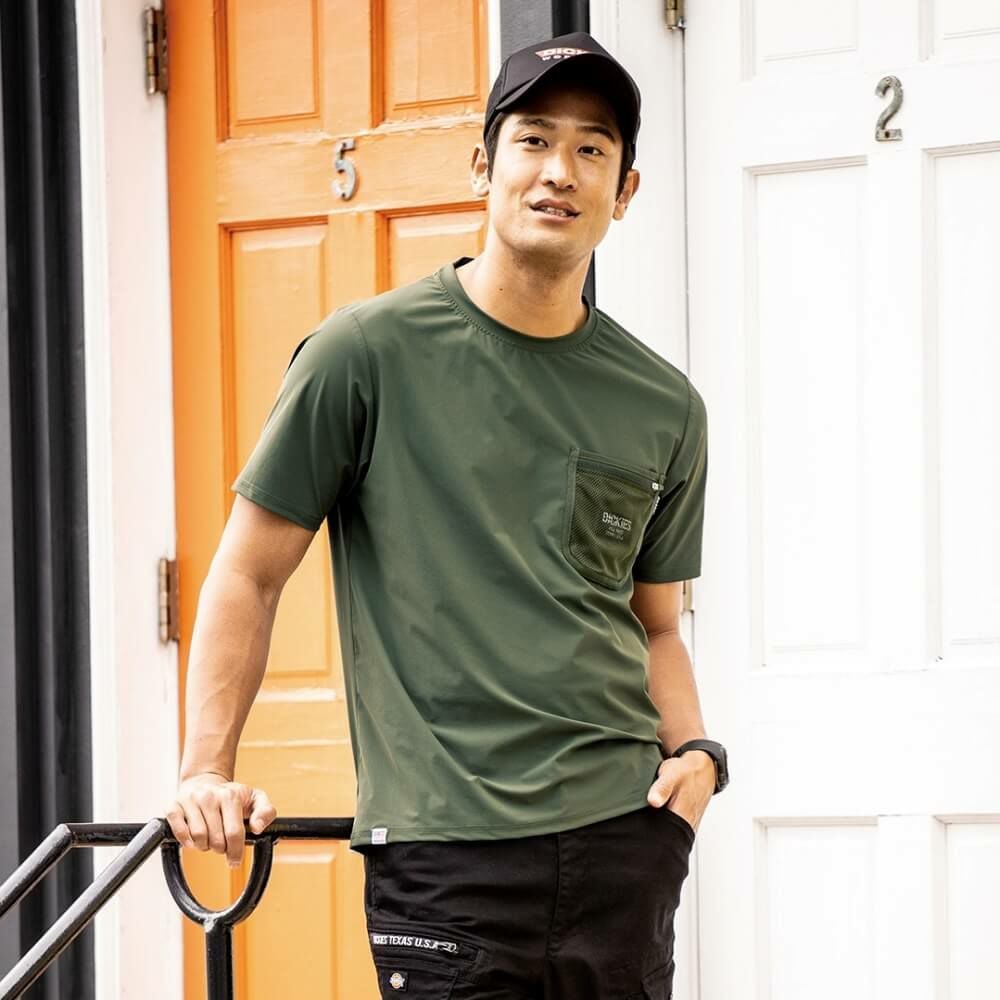 Dickies】メッシュWポケット付き半袖Tシャツ | コーコスオンライン