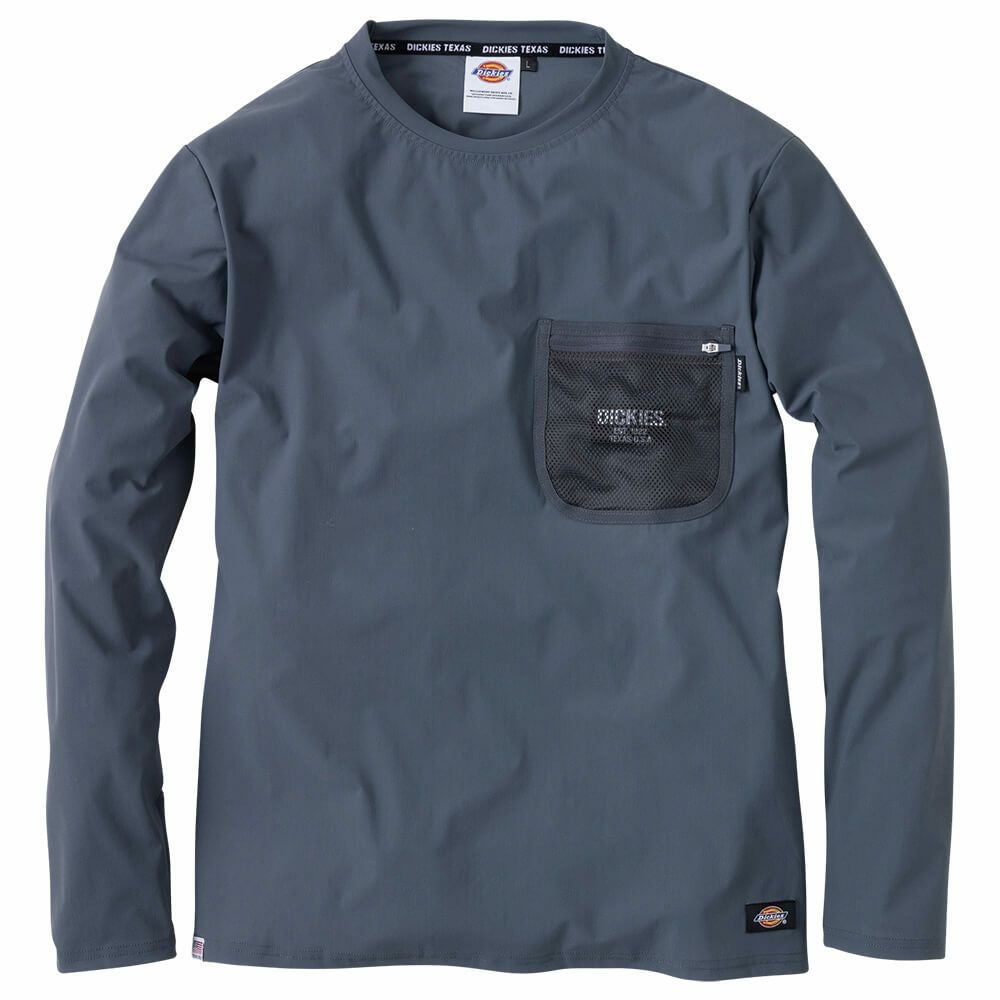 D-788 【Dickies】メッシュWポケット付き長袖Tシャツ | コーコス信岡