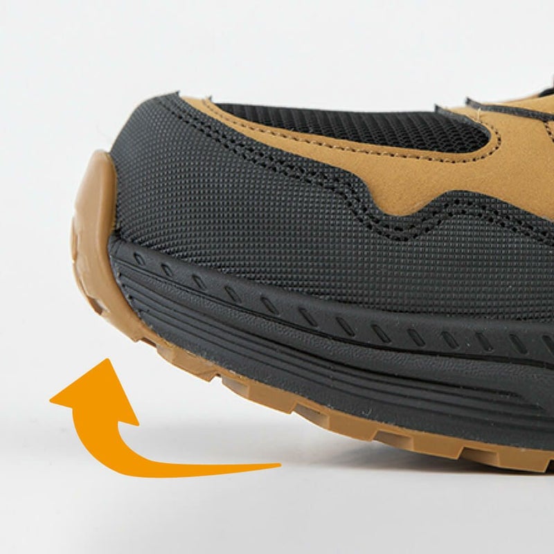 つまずき防止のトゥスプリング設計