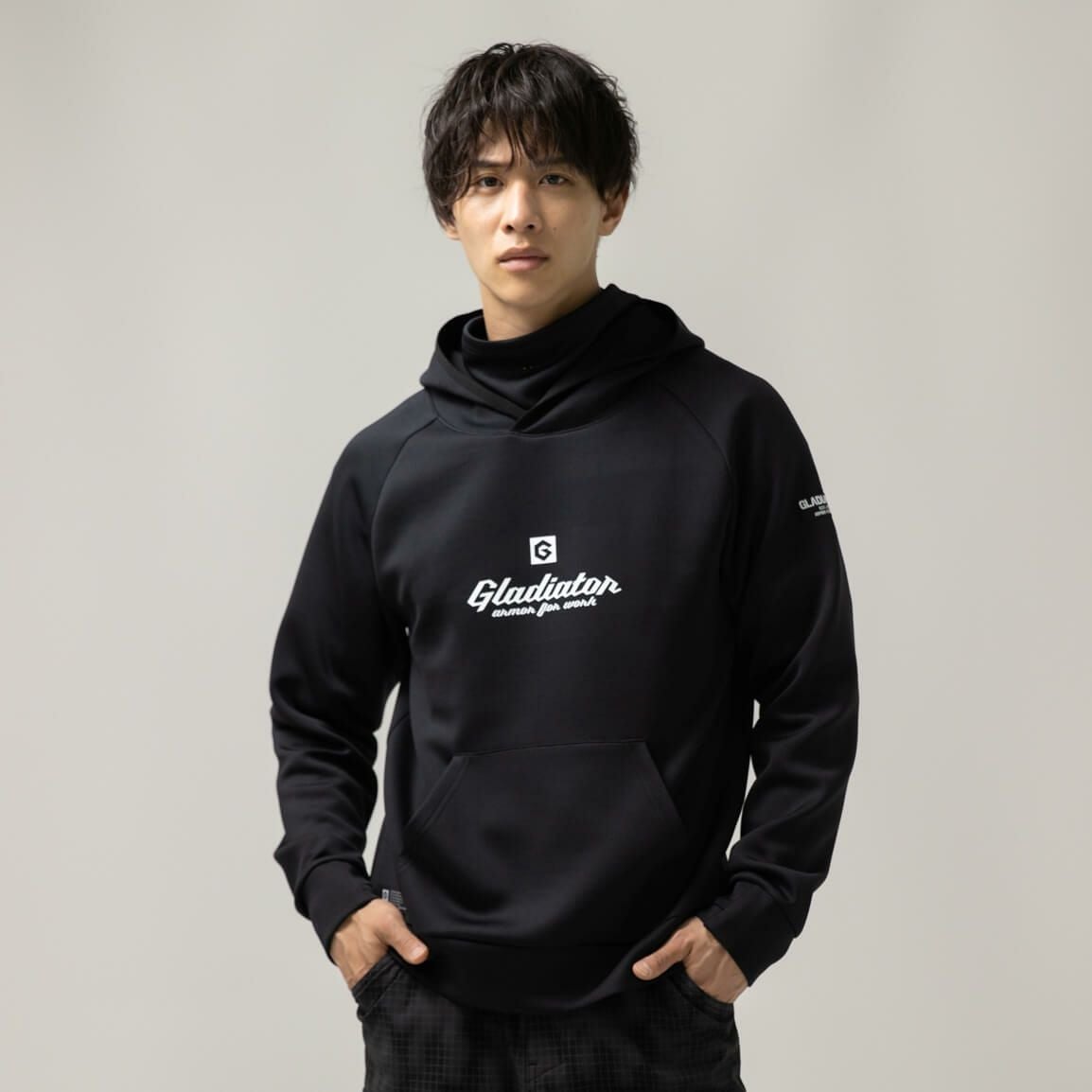 G-750180 【GLADIATOR限定品】ダンボールニットネックウォームパーカー