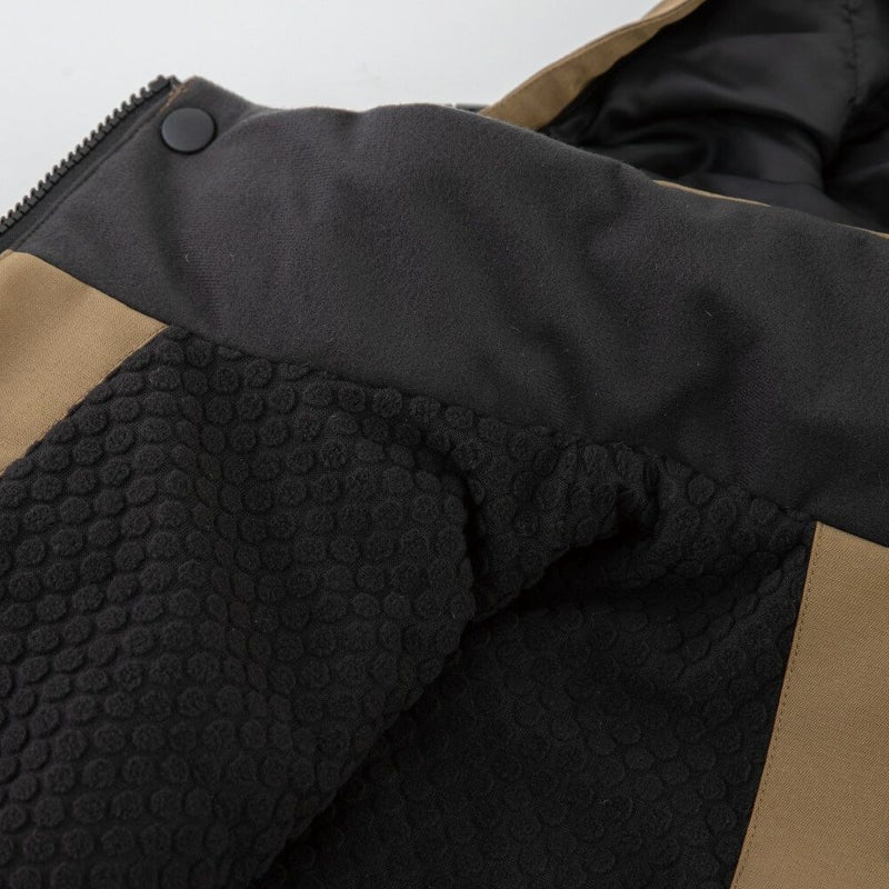 襟起毛＋身頃裏ブロックフリース