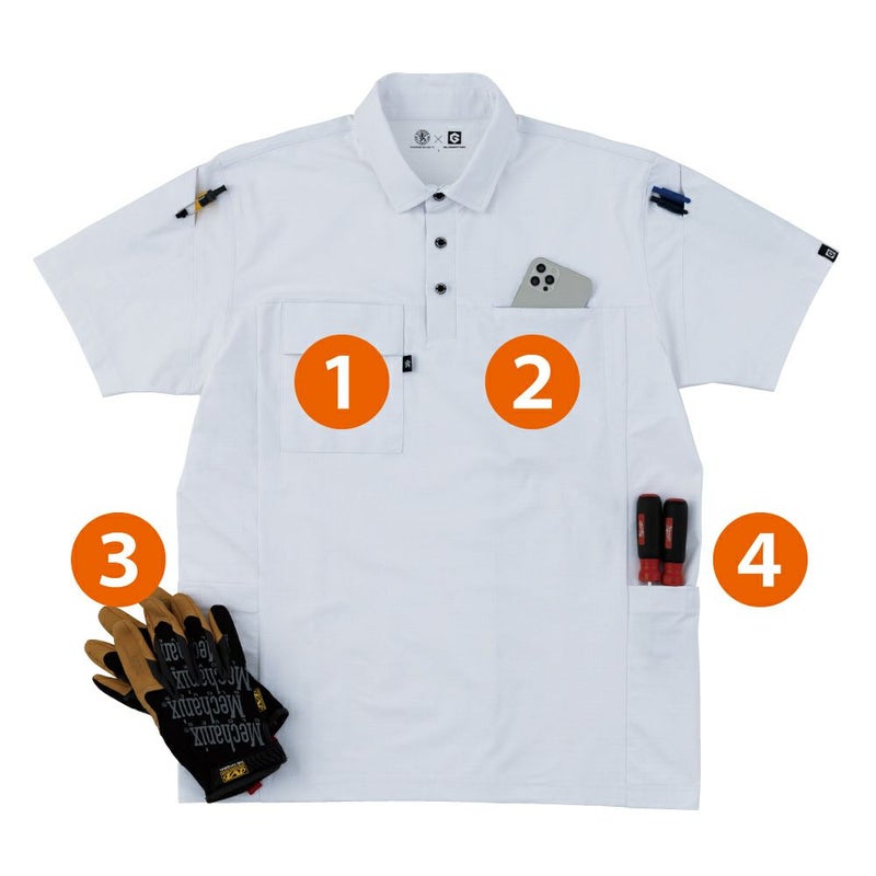 4ポケットで高い収納力