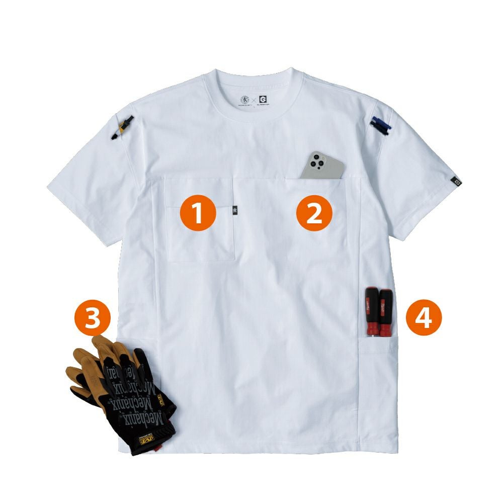 GLADIATOR】ファントムドッツ保冷剤inサイドポケット付き半袖Tシャツ