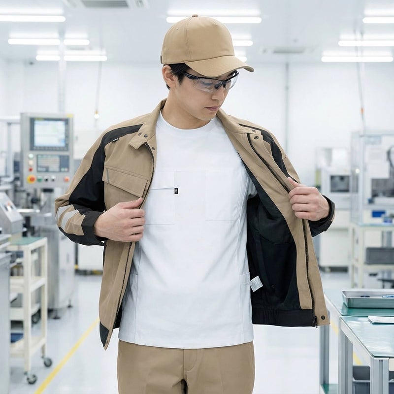 ホワイト着用イメージ(AIモデル使用)