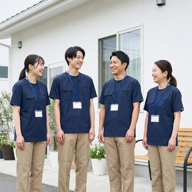 事業所での採用イメージ(AIモデル使用)