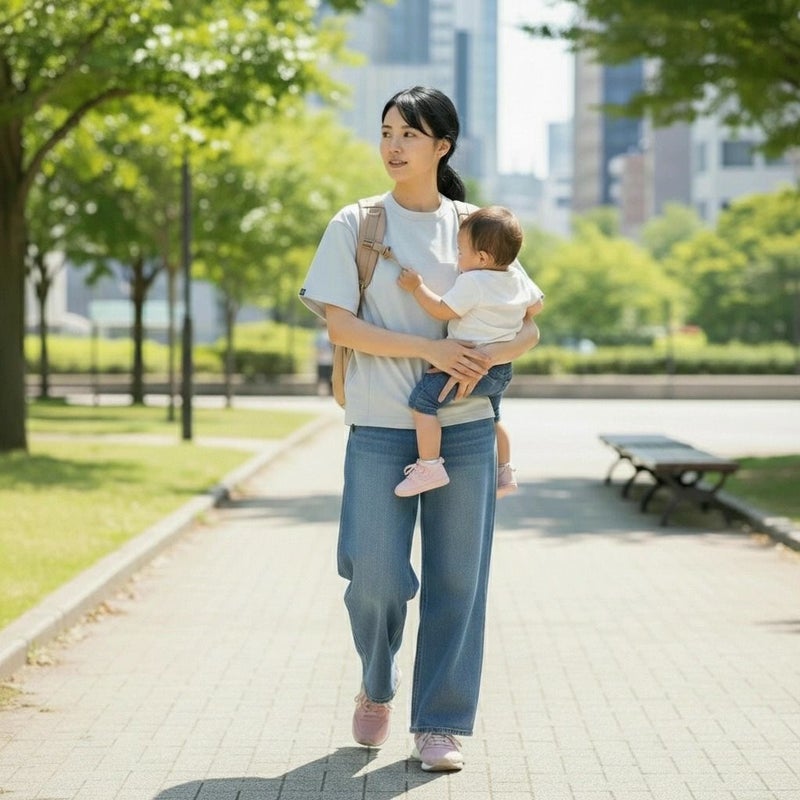 スモーキーグレー着用イメージ(AIモデル使用)