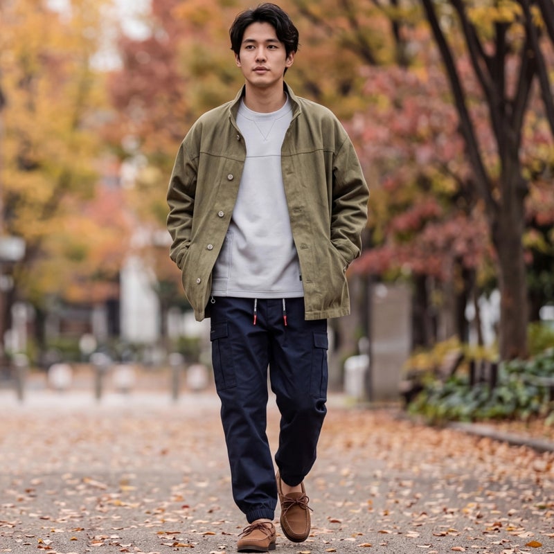 AIモデル着用イメージ(ネイビー)